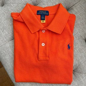 Polo by Ralph Lauren Boys Classic Short Sleeve Polo - Orange - Size Kids 7